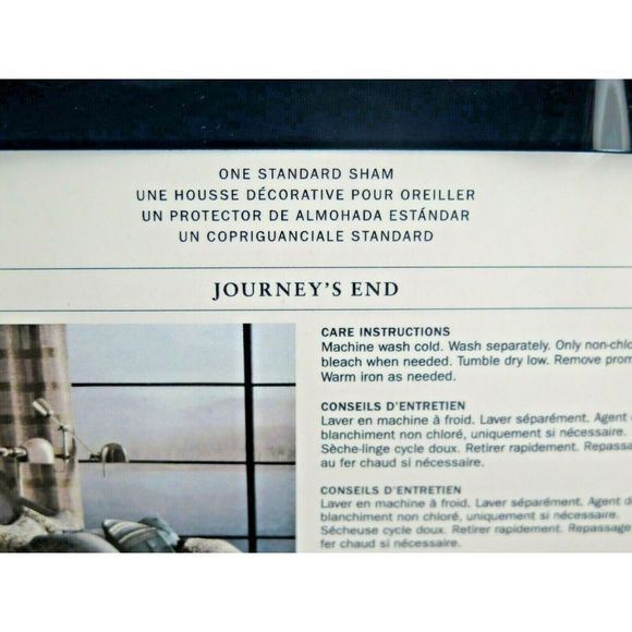 RALPH LAUREN JOURNEYS END RAINEY FLORAL NAVY 1pc STANDARD PILLOW SHAM NIP $130 - Picture 5 of 7